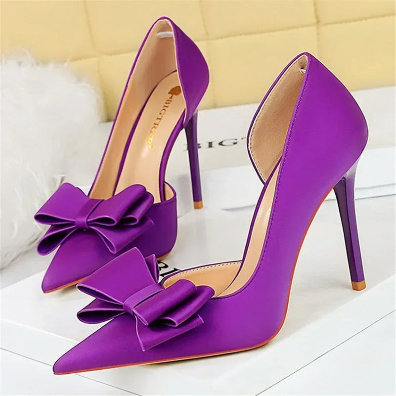 Women's 10.5cm Bowknot High Heels