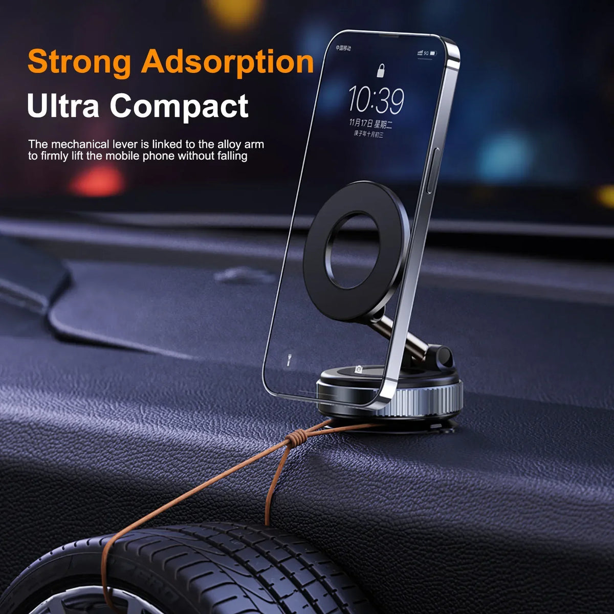 🚗 Xiaomi Magnetic Vacuum Car Phone Holder