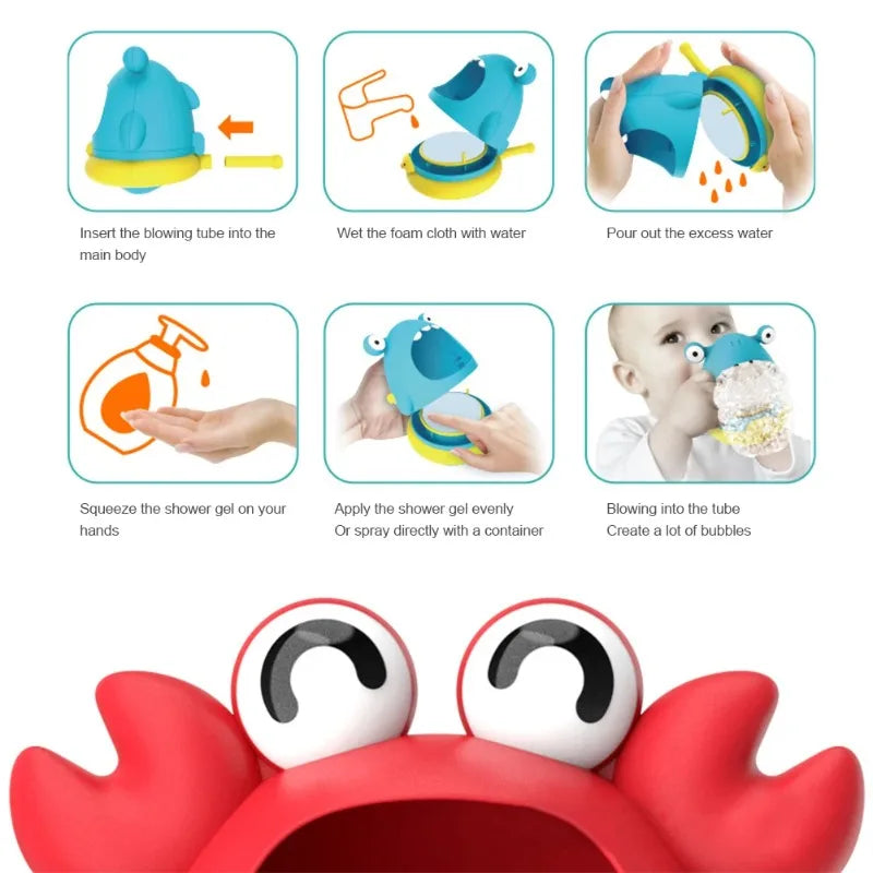 🦀 Baby Bath Bubble Machine