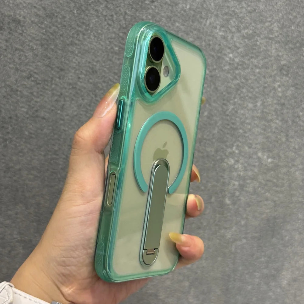 🔄 Hidden Fold Stand Magnetic Phone Case