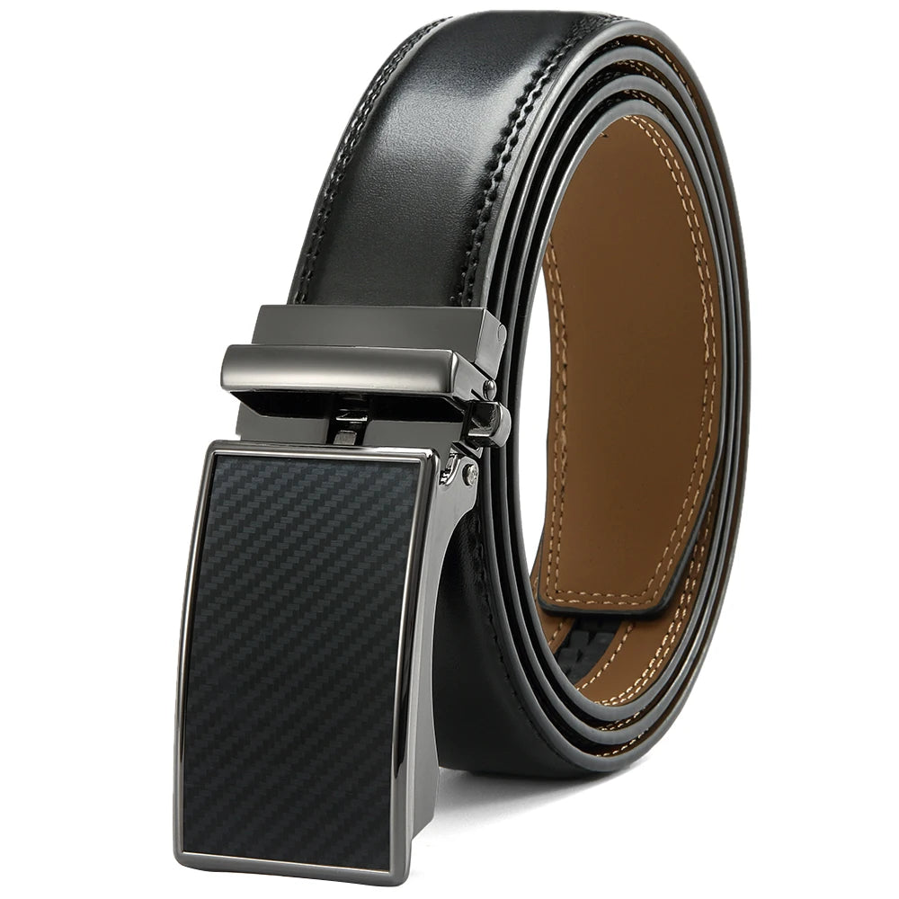 Men's Automatic Leather Ratchet Belt