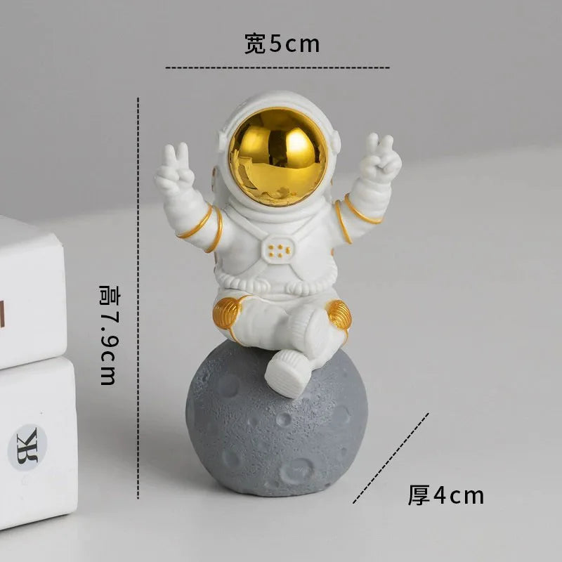 Resin Astronaut Desk Decor
