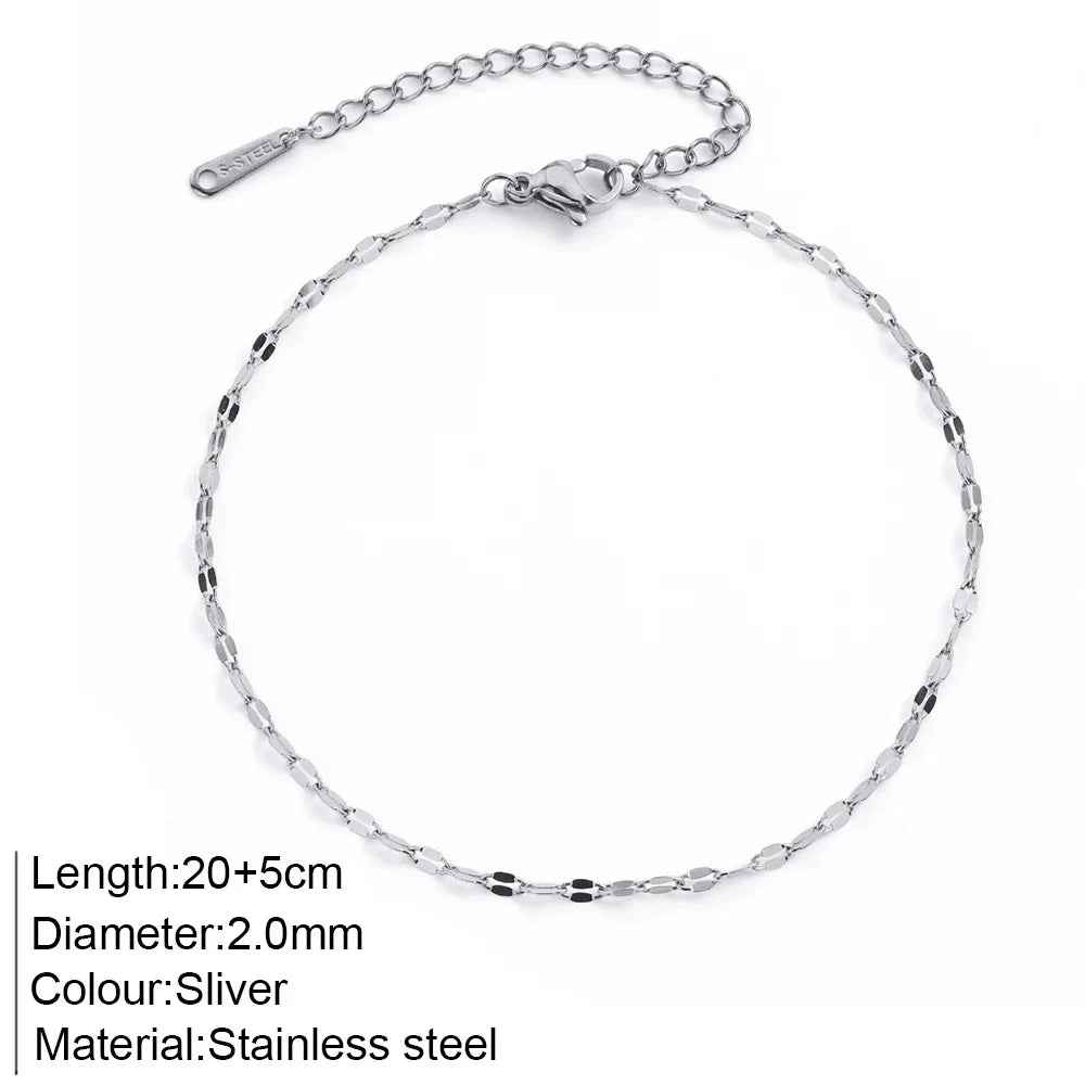 ✨ Stainless Steel Beach Anklet Jewelry