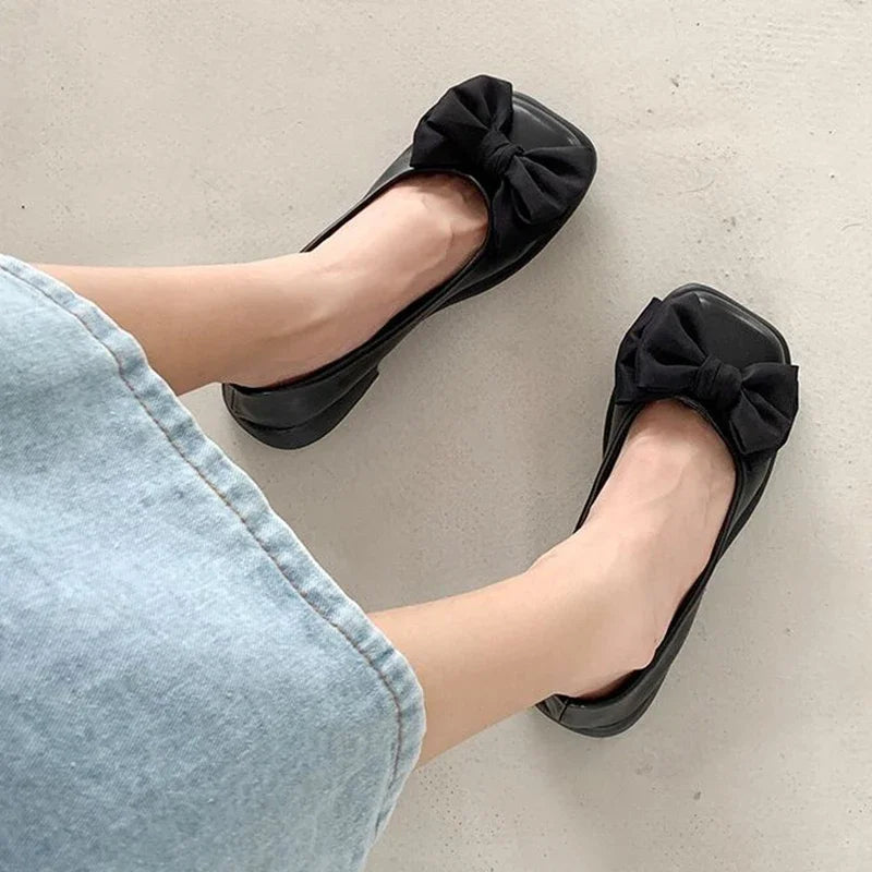 Women's Bow Mary Jane Heels