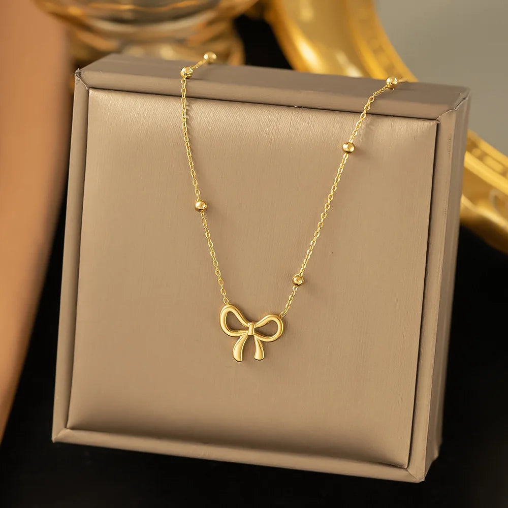 🎀 Bow Charm Jewelry Set