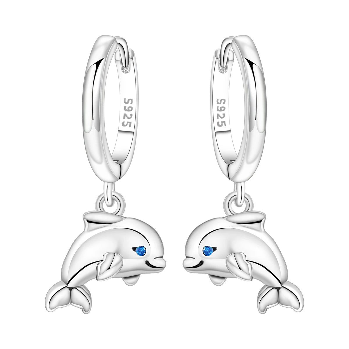 925 Silver Purple Hydrangea Earrings