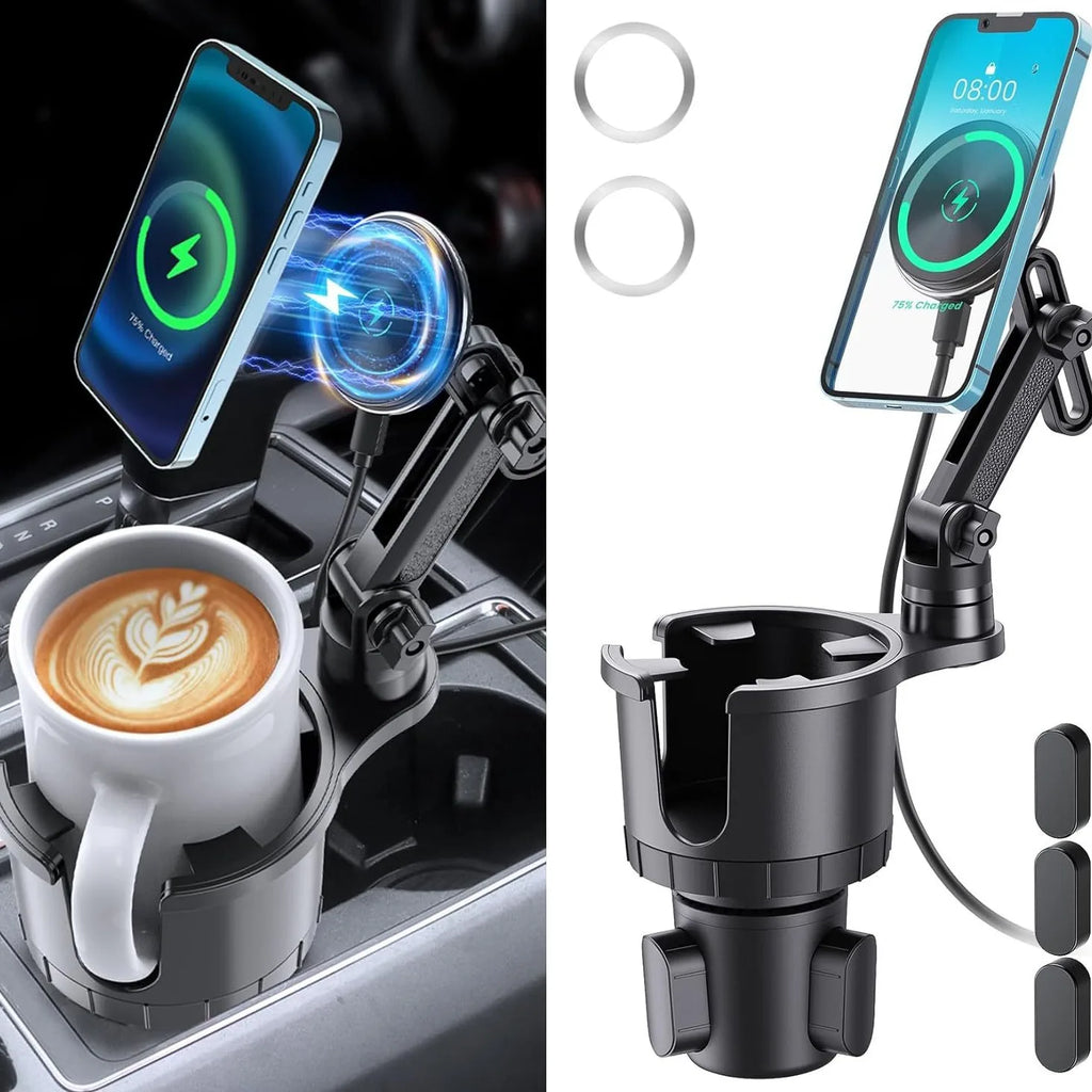 🚗 Multifunctional Car Cup Holder Phone Mount