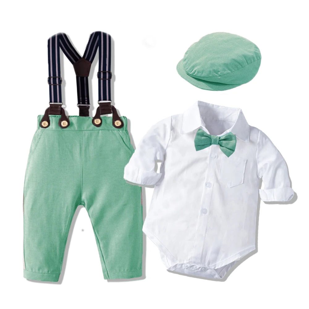 Baby Boy Gentleman Romper Set
