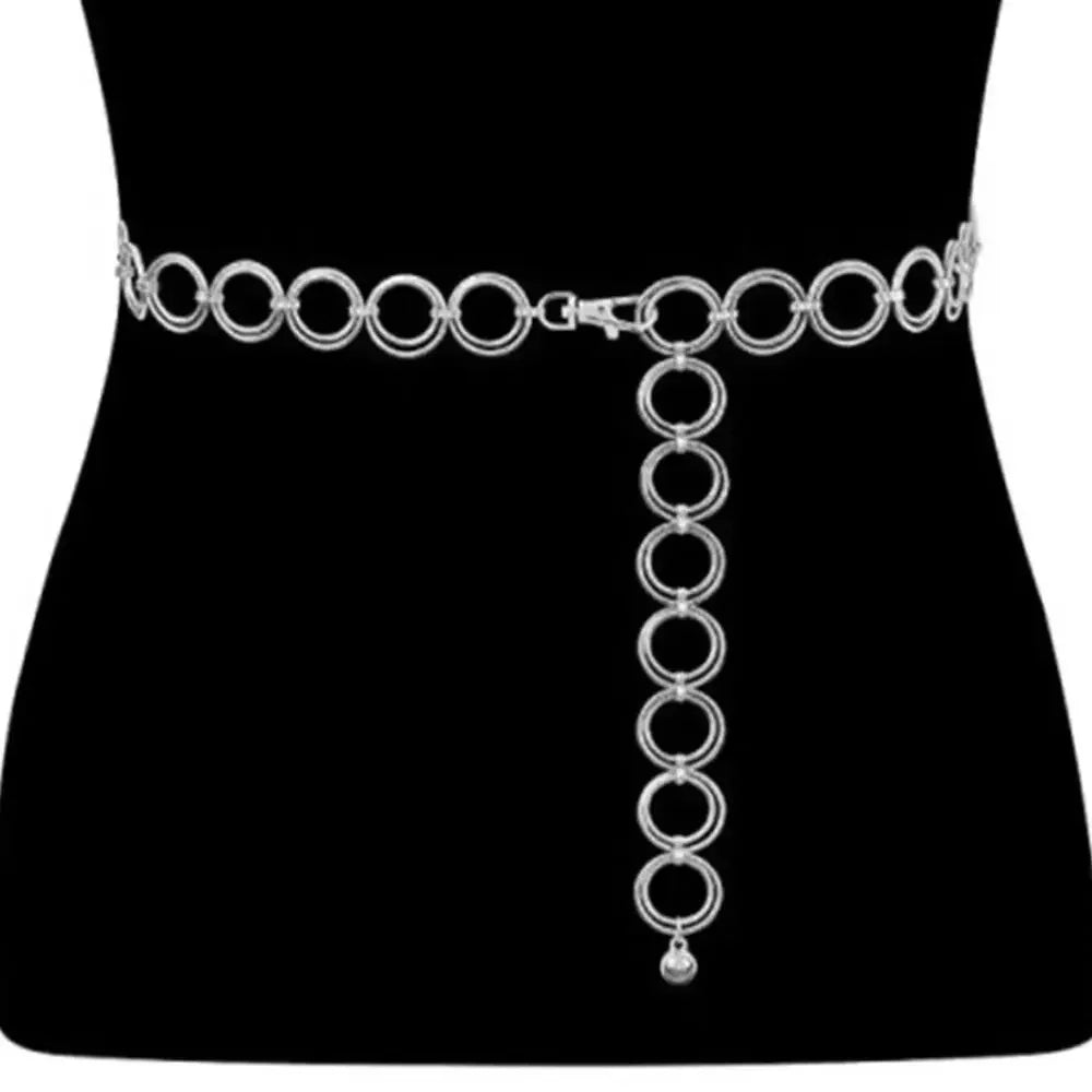 Vintage Sun Metal Waist Chain Belt