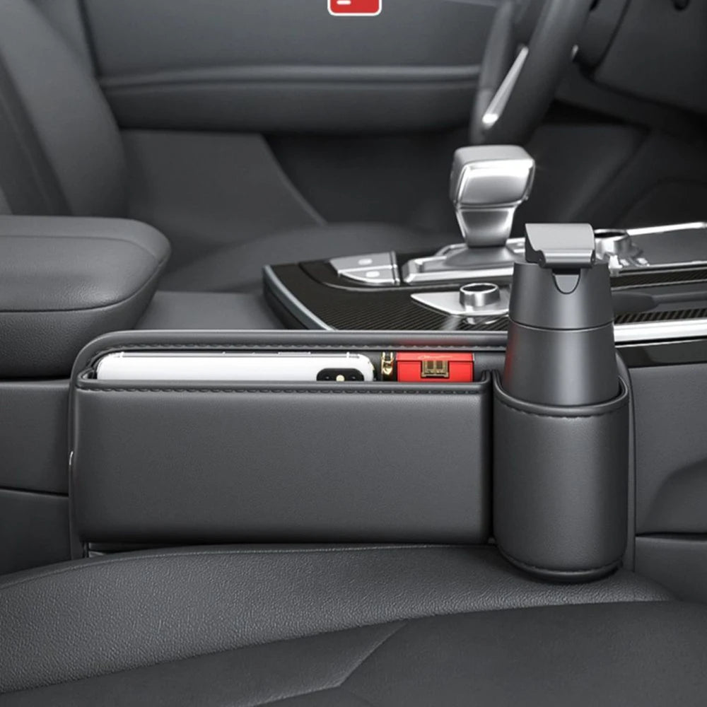 🚗 PU Leather Car Seat Gap Organizer