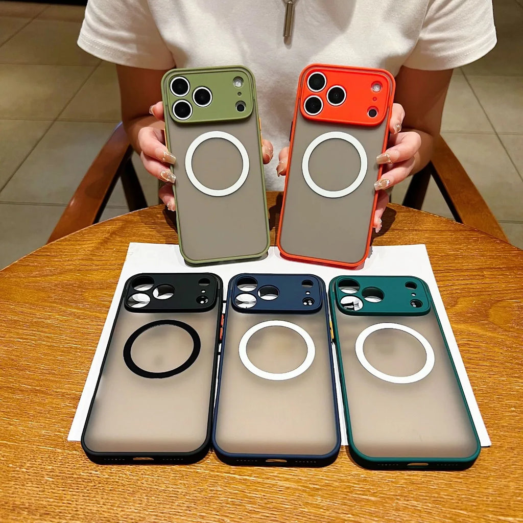 🛡️ Luxury Armor Matte MagSafe Case