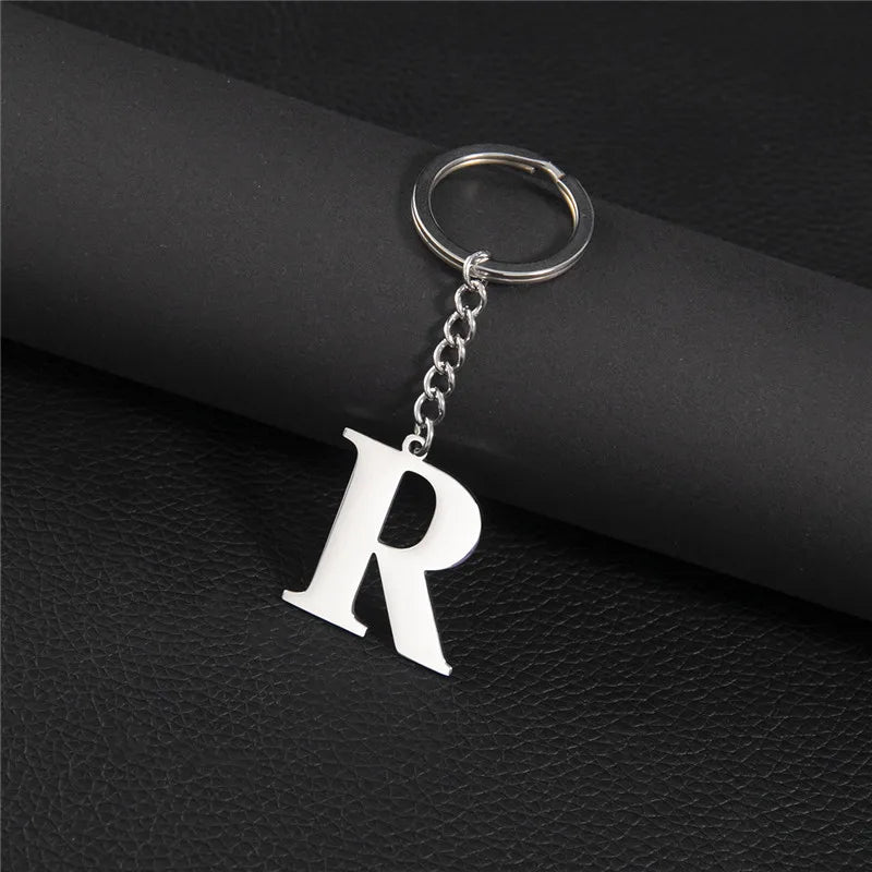 Initial Letter A–Z Keychain