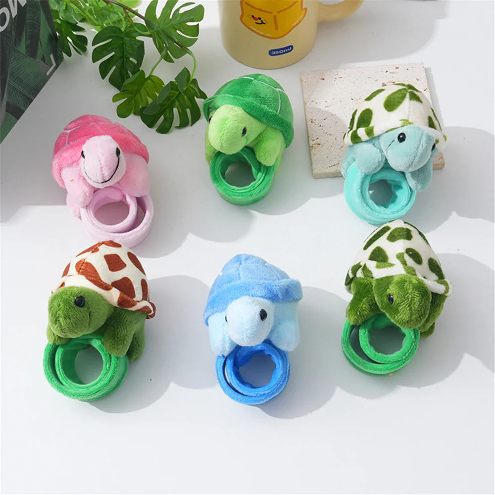 Mini Turtle Plush Slap Bracelet