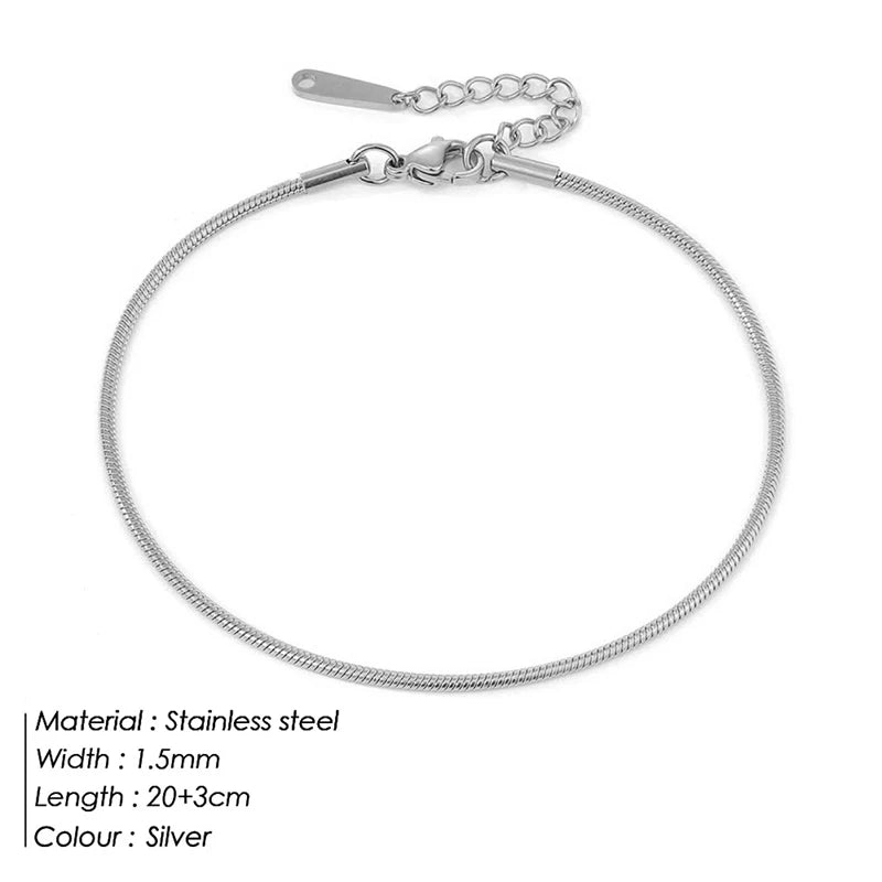 Gold Snake Chain Anklet