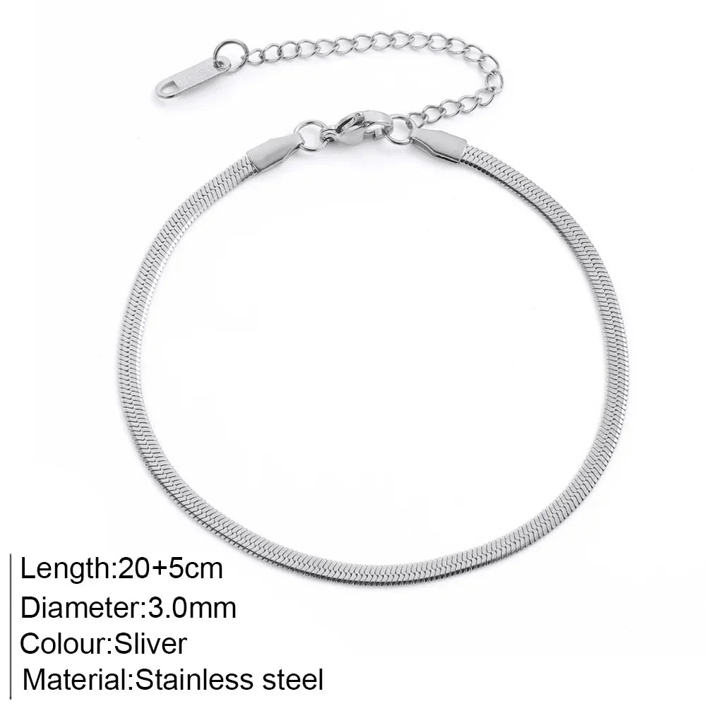 ✨ Stainless Steel Beach Anklet Jewelry