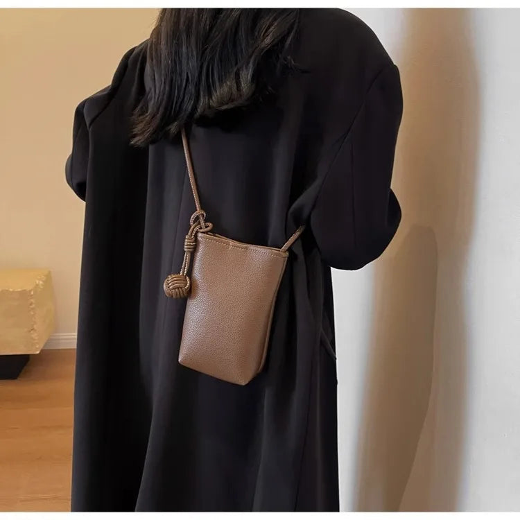 Soft Leather Mini Phone Bag