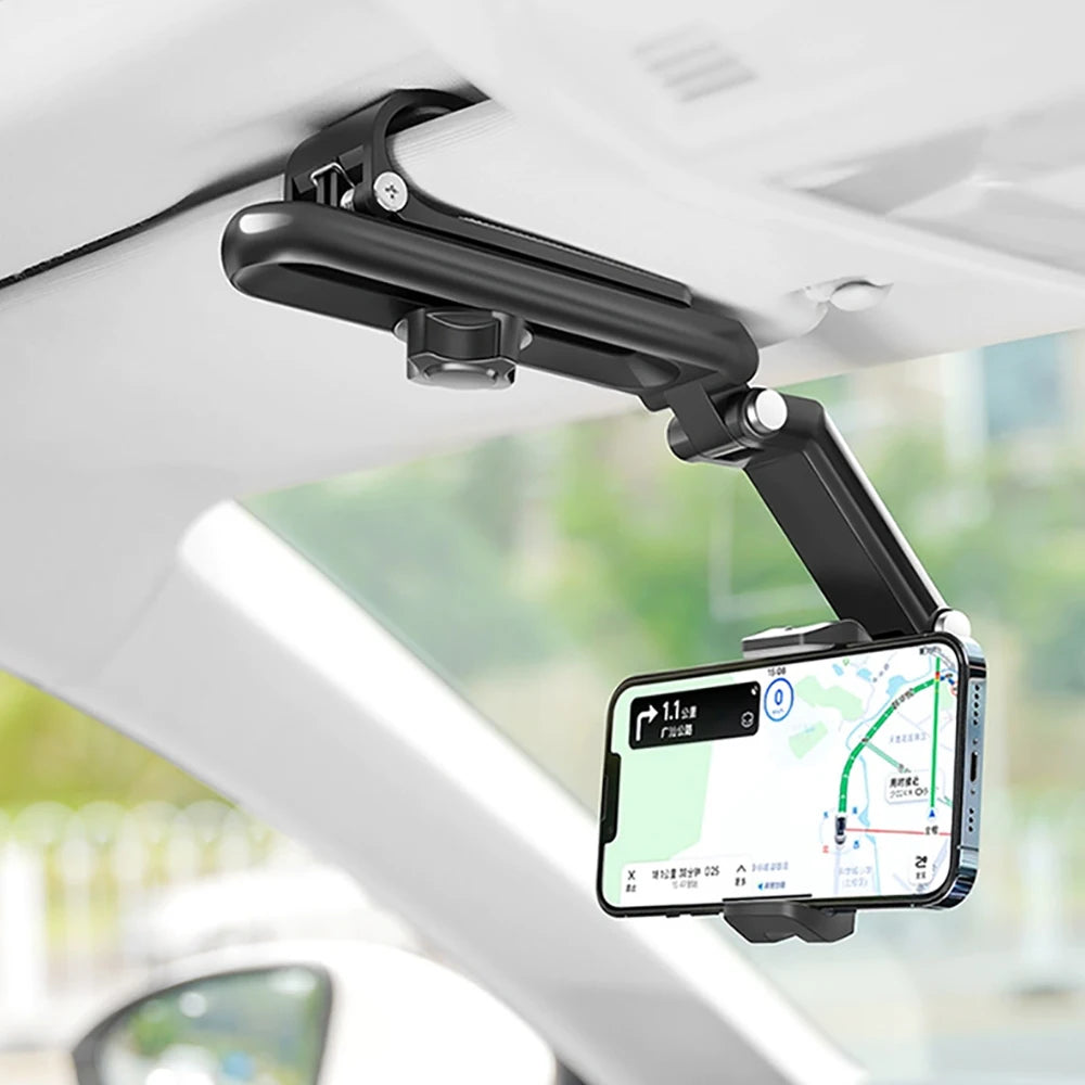 🚗 360° Sun Visor Phone Holder