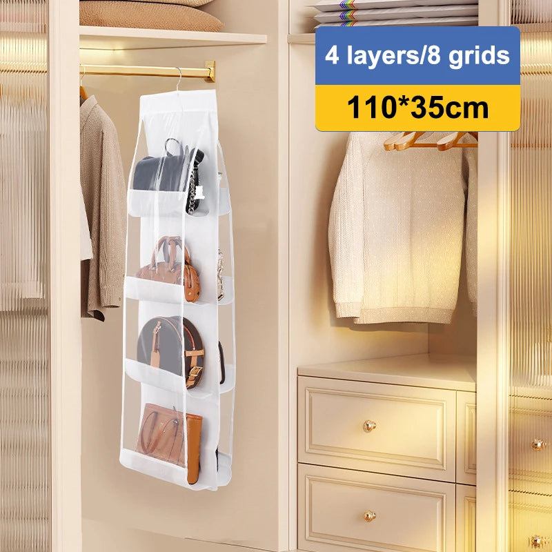 Hanging Handbag Organizer with Pockets