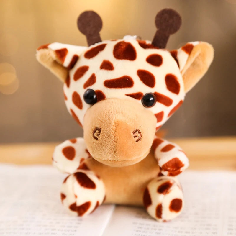 Mini Safari Animal Plush Keychain