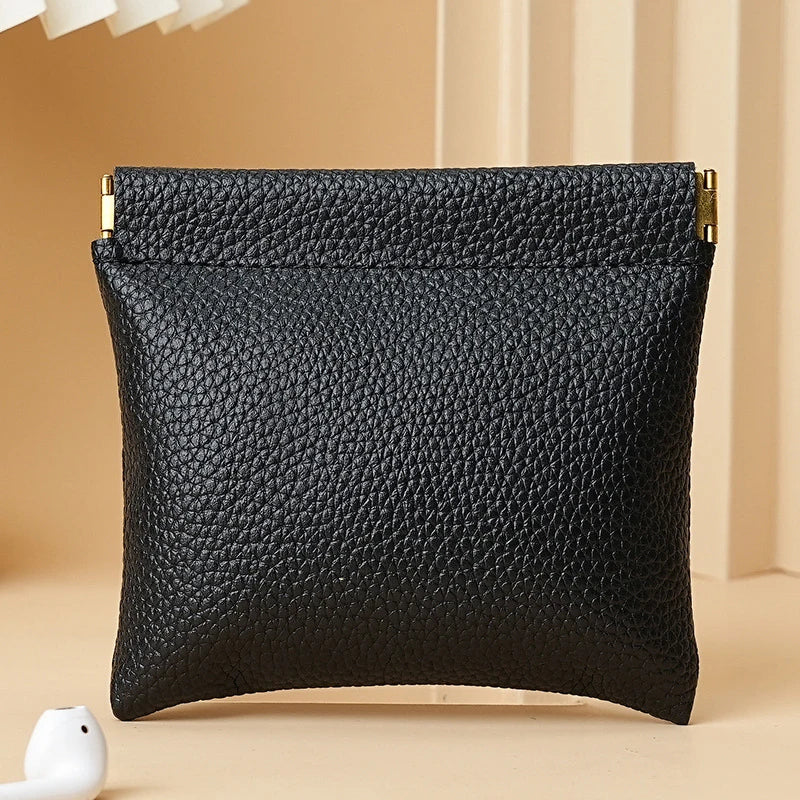Self-Closing Mini Pouch Wallet
