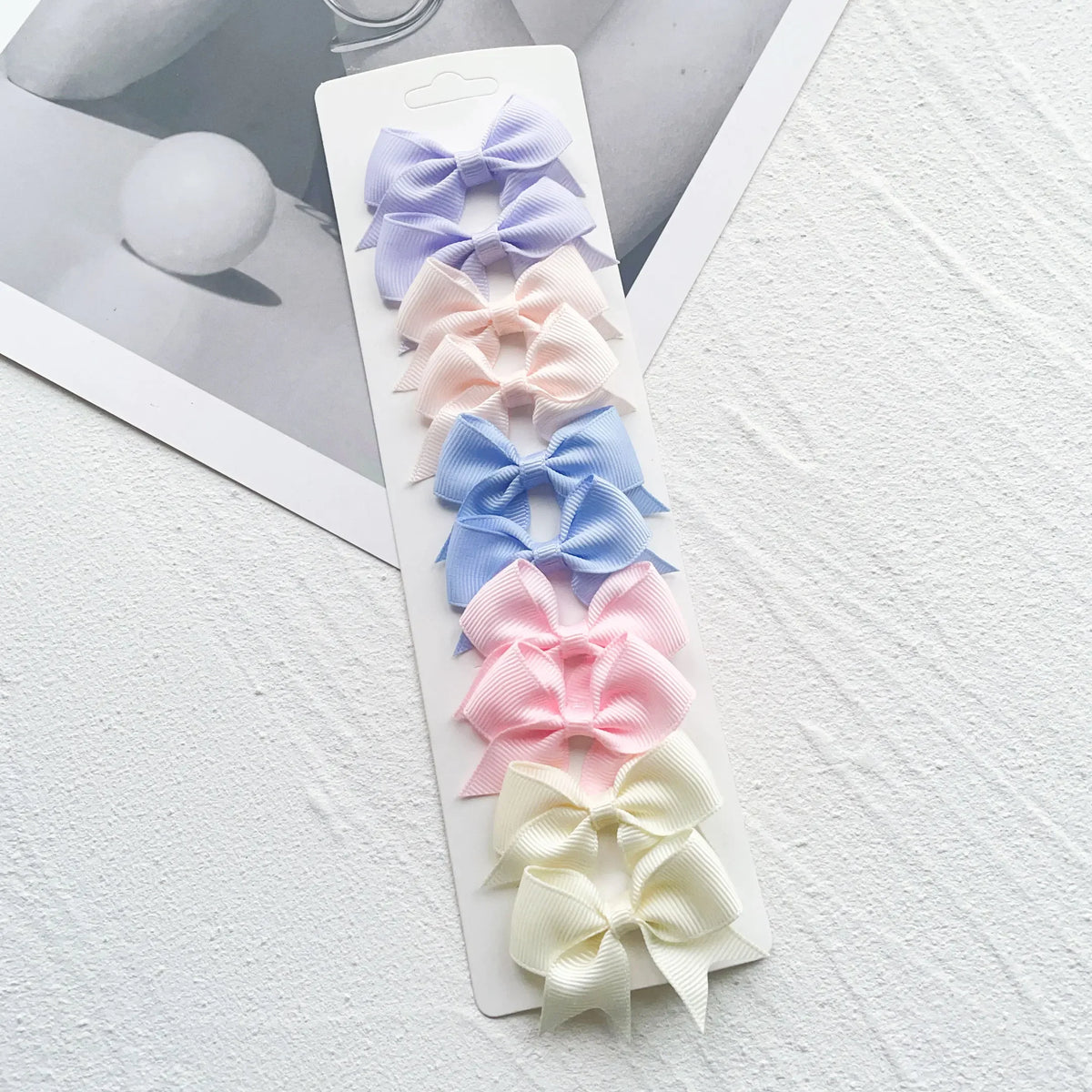 Girls Hair Bow Clips – 10 Pcs