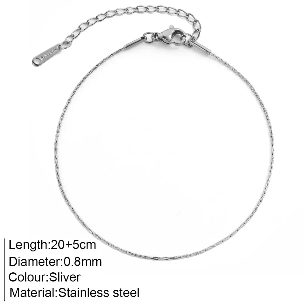 ✨ Stainless Steel Beach Anklet Jewelry
