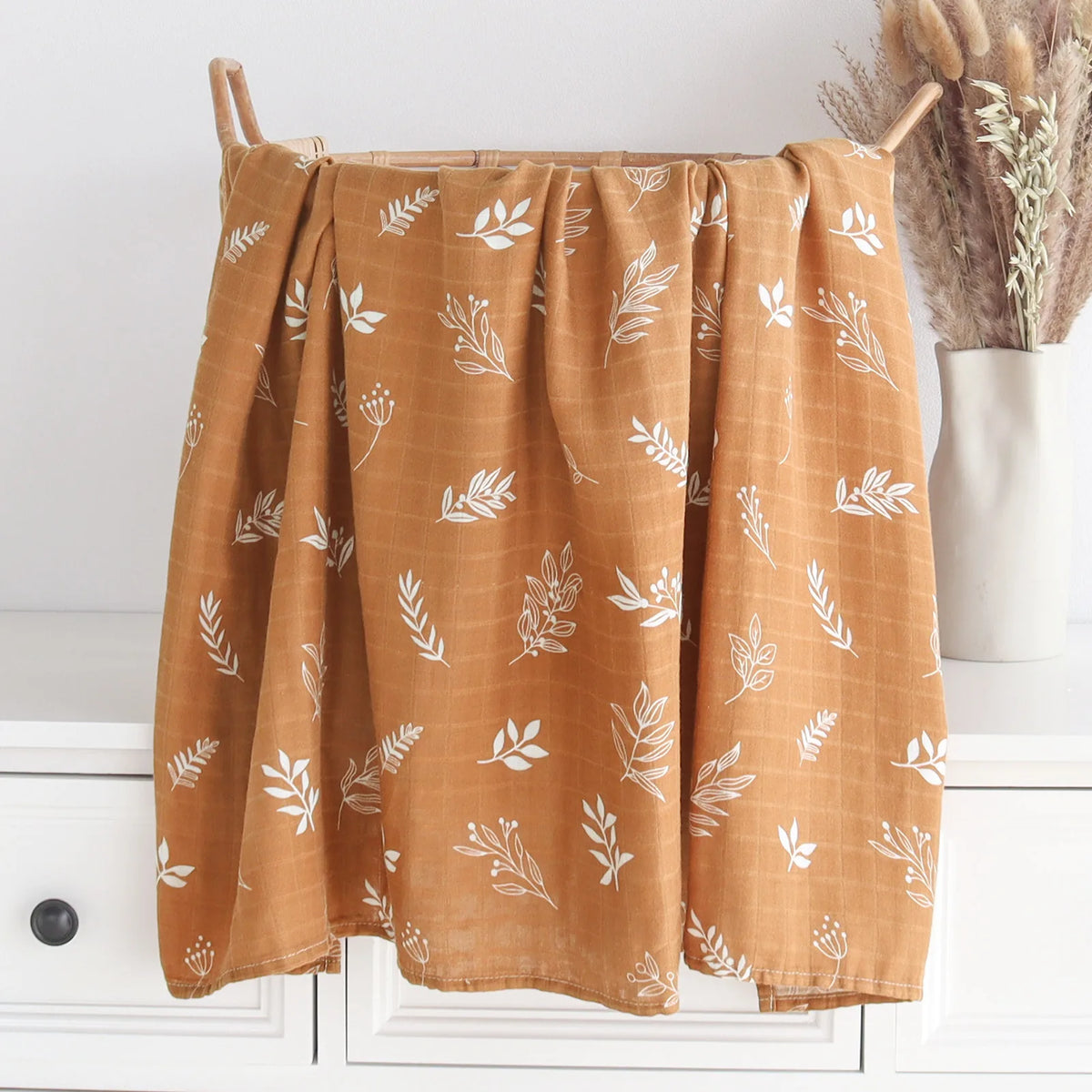 Bamboo Muslin Baby Swaddle Blanket 120cm
