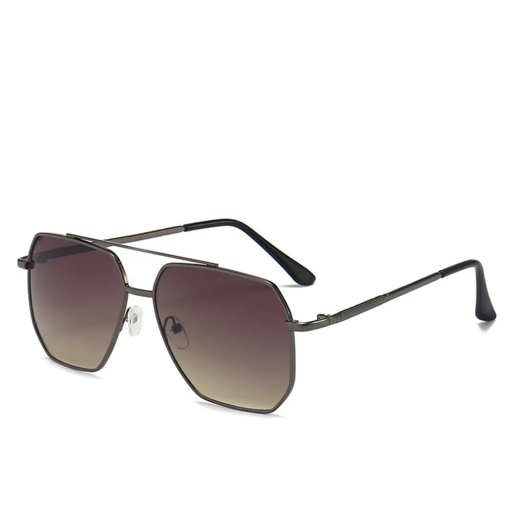 Lightweight Polygon Large Frame Sunglasses