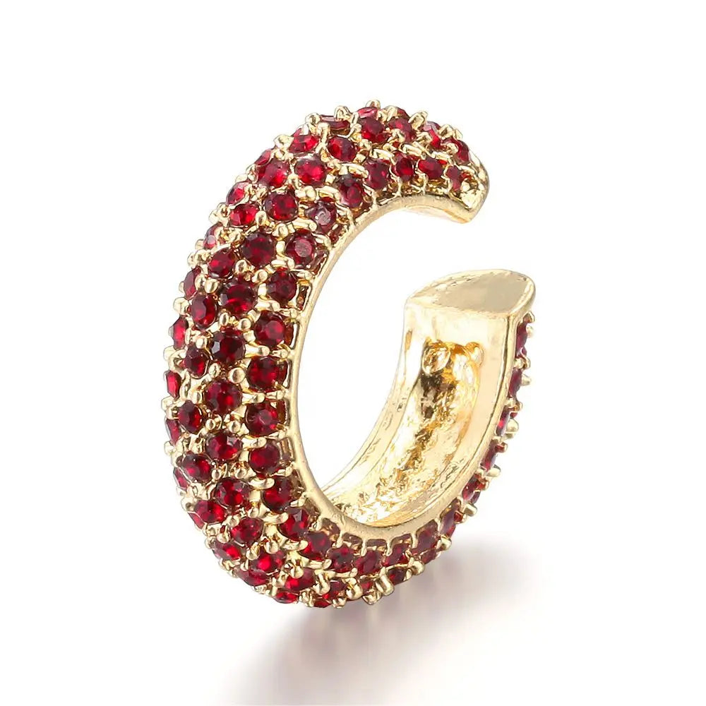 Rhinestone C-Shape Ear Cuff (1 Pc)