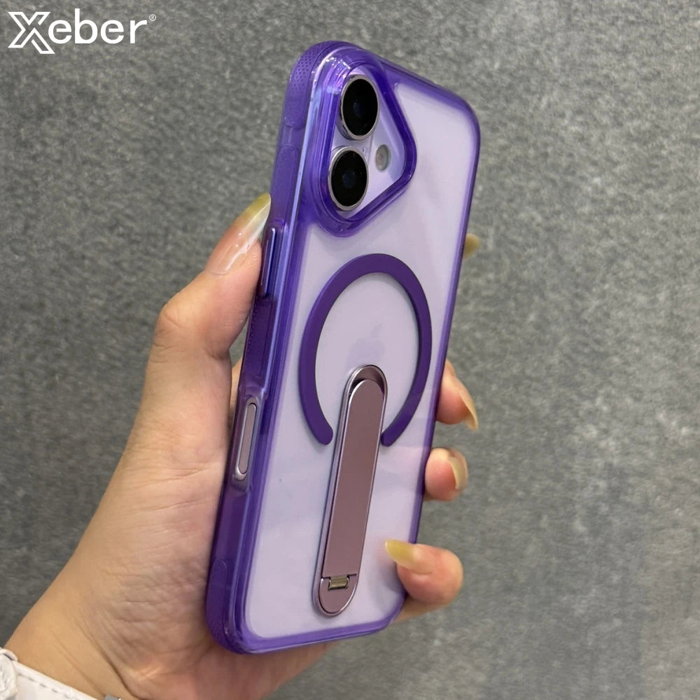 🔄 Hidden Fold Stand Magnetic Phone Case