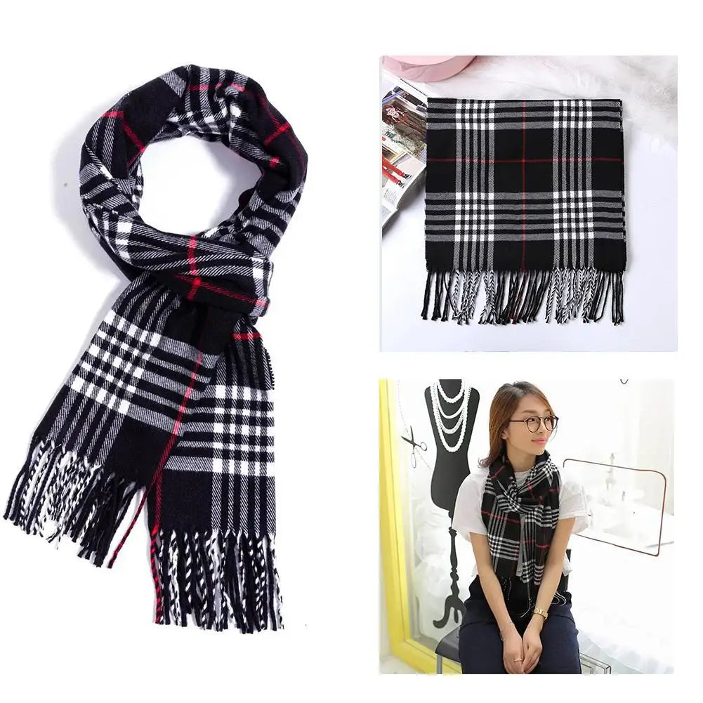 Faux Cashmere Knit Scarf
