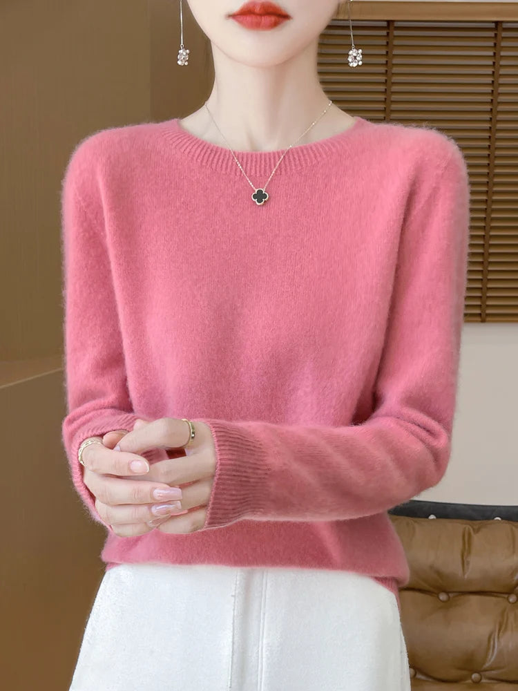 100% Merino Wool Crew Neck Sweater