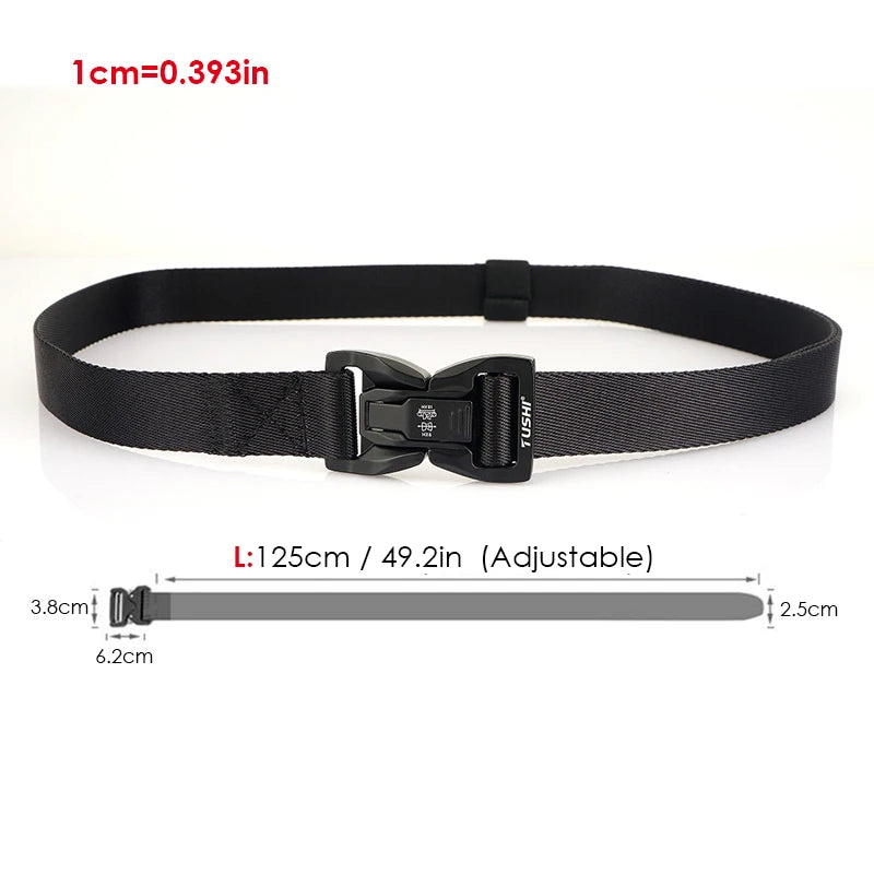 Nylon Techwear Belt with Quick Release Buckle