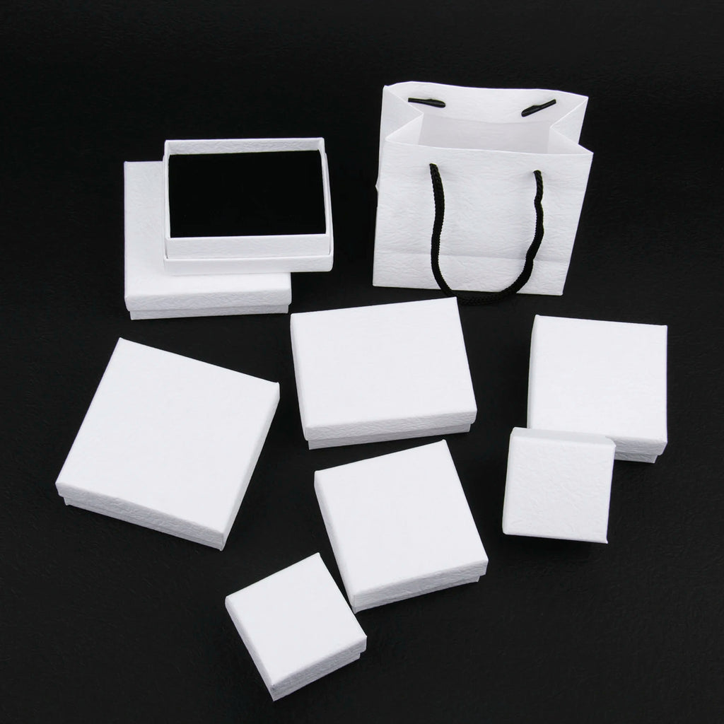 Frosted White Jewelry Gift Box