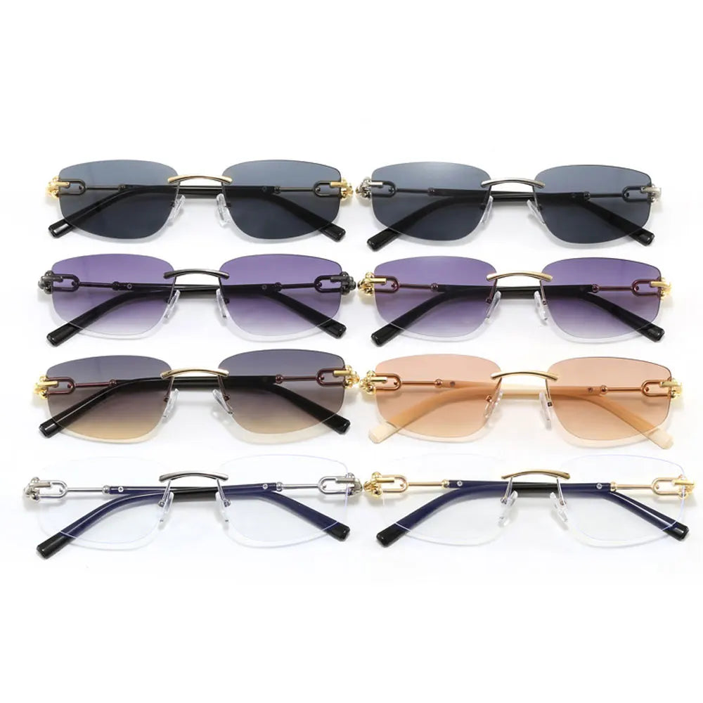 Women's Frameless Polygon Sunglasses