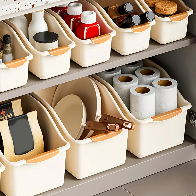 Curved Stackable Storage Bins