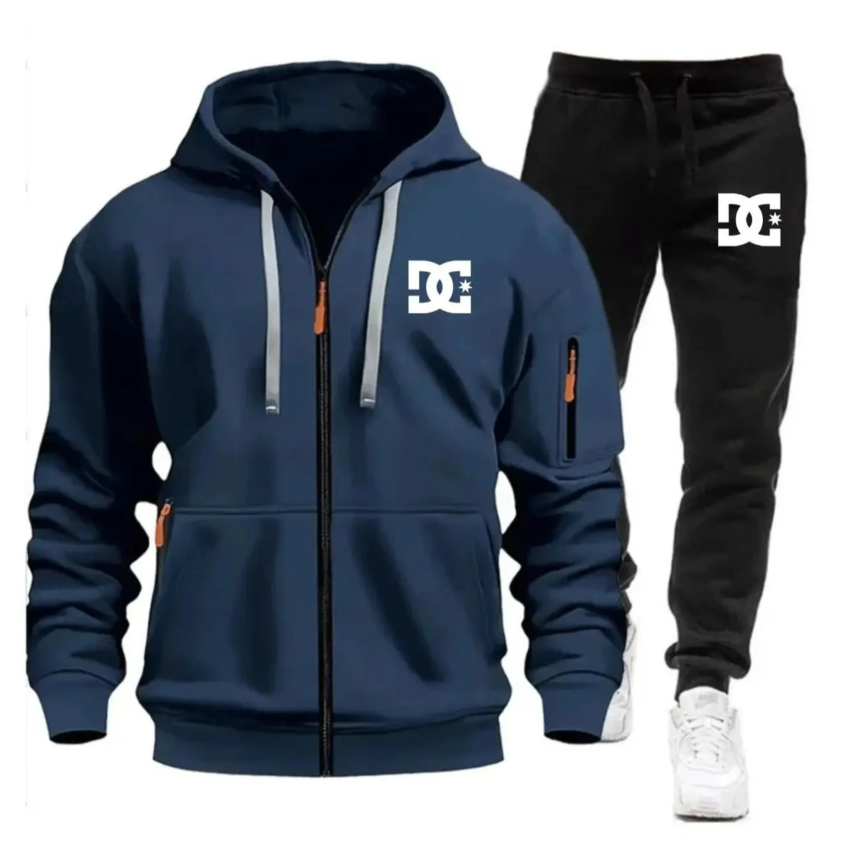 Men's Tricolor Hoodie Tracksuit