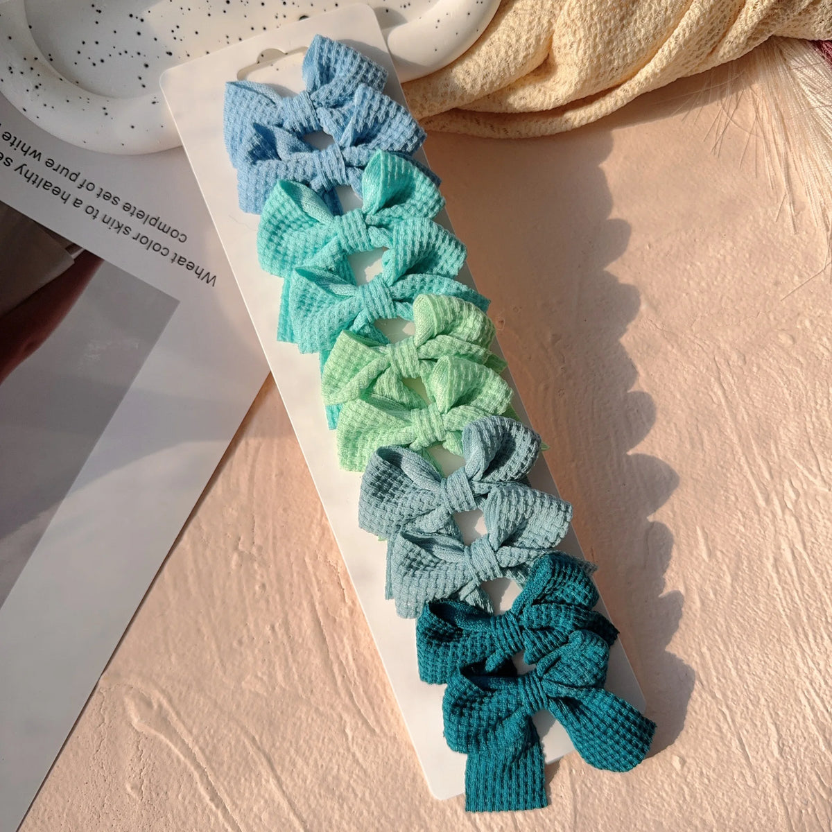 Girls Hair Bow Clips – 10 Pcs