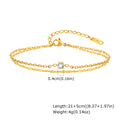 Stainless Steel Bead Chain Anklet