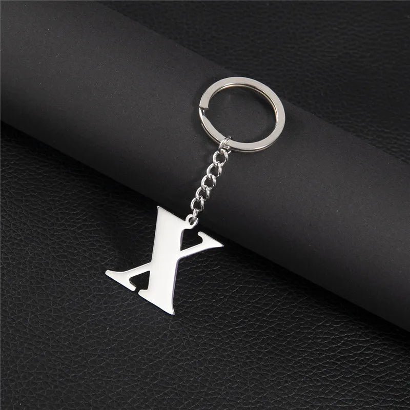 Initial Letter A–Z Keychain