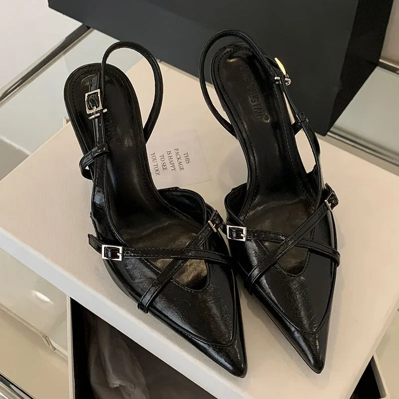 Women's Pointed-Toe Slingback Heels